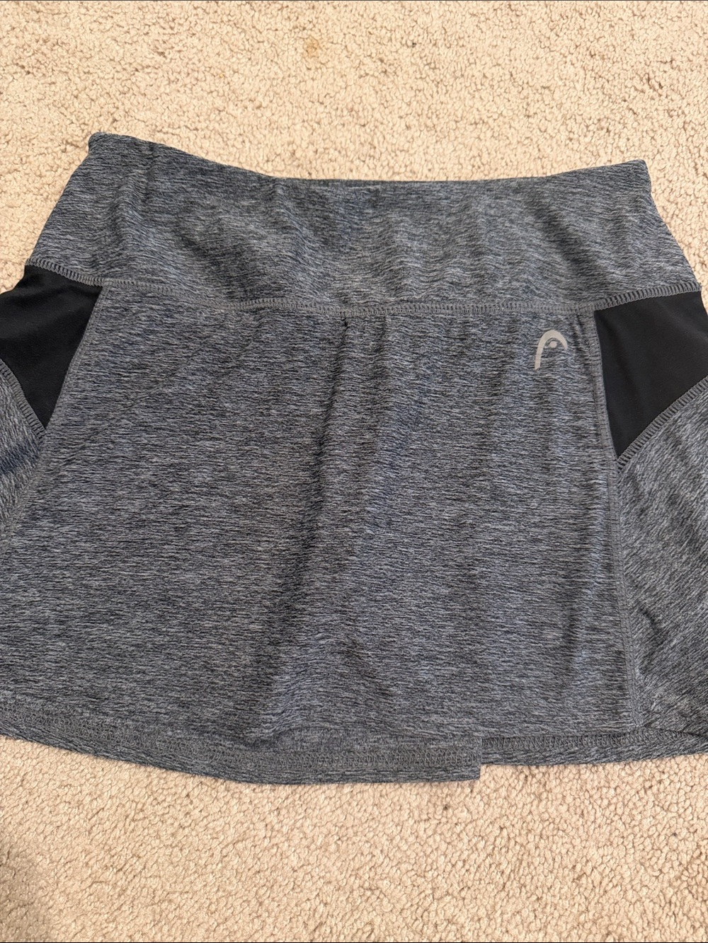 Head brand Athletic Grey Tech Skort with Side Panels sz XS